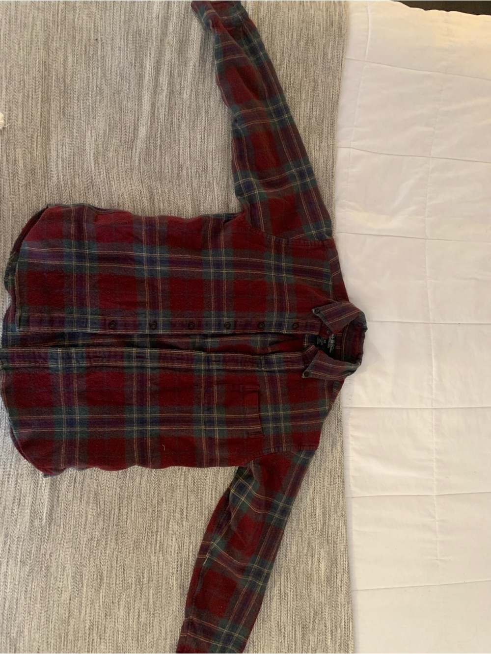 Brooks Brothers Red and Green Plaid Button-Down Shirt